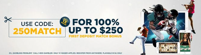 SugarHouse 100% match up to $250 Bonus