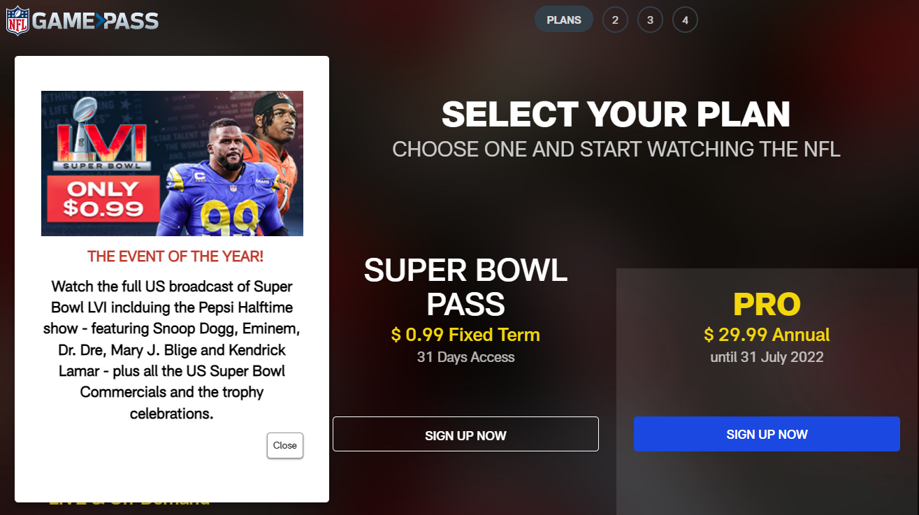 free streaming for super bowl 2022