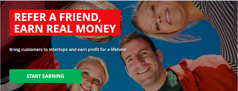 Intertops Refer a Friend, Earn Real Money