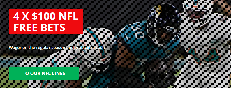 4x$100 nfl free bets