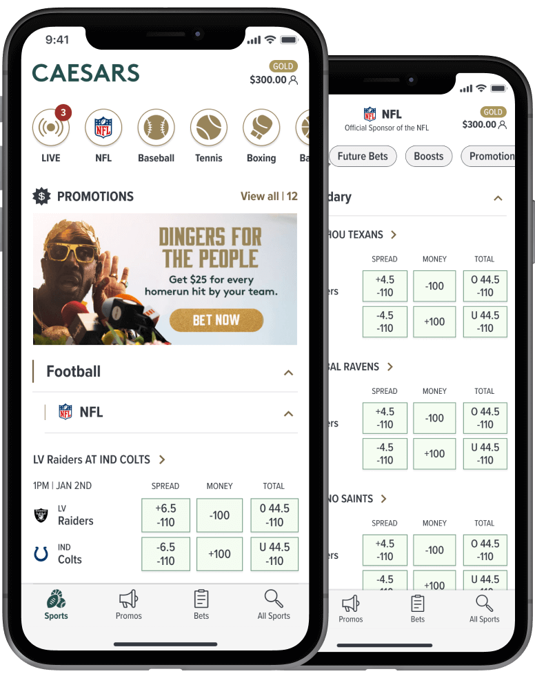 Caesars Sportsbook Mobile App For iOS
