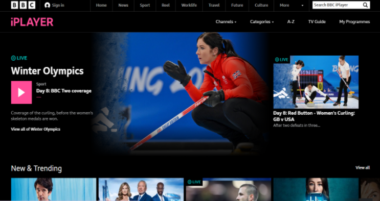 BBC iPlayer desktop