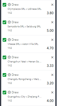 My first major betting win came from predicting draws on football matches