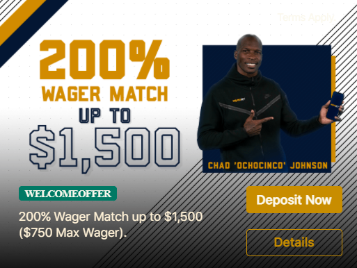200% Wager Match up to $1,500